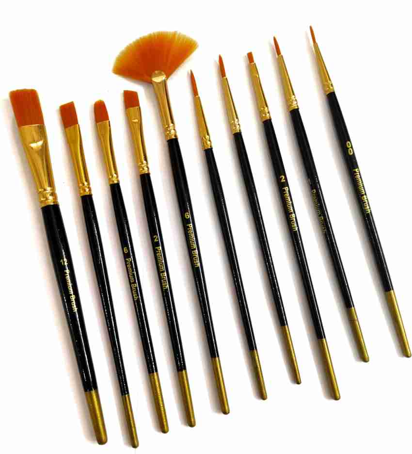 Synthetic Artist Paint Brush - Crimson Taklon | Trekell Art Supplies Round - 1000 Series / 10/0