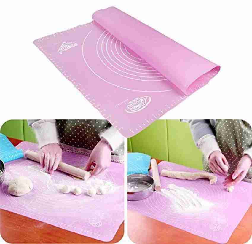 Multicolor Rectangular Silicone Chapati Mat Baking Mat Fondant Mat