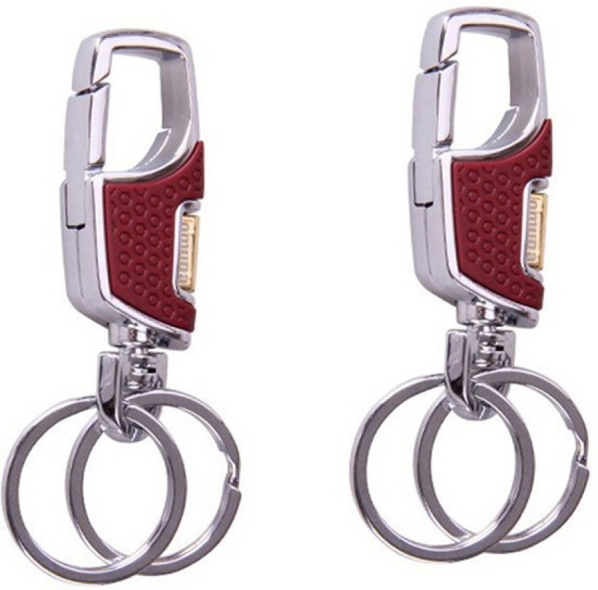 Omuda Stylish & Hook Locking key ring ,Key chain for Bike Car Men