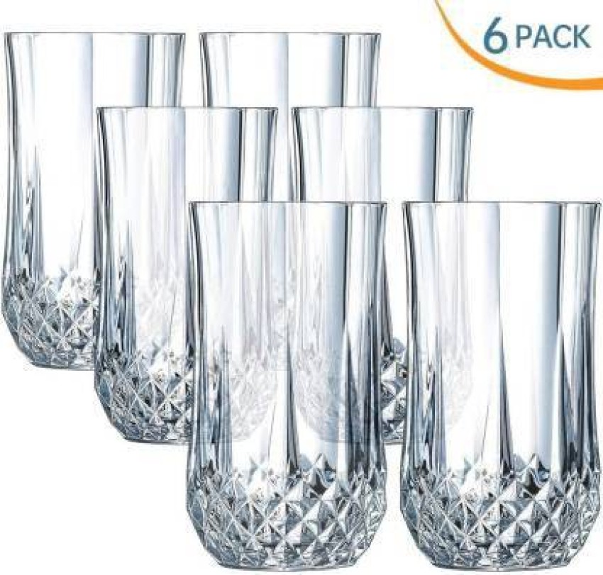 KVA (Pack of 6) Drinking Glasses Set of 6- 12.5 CM Highball