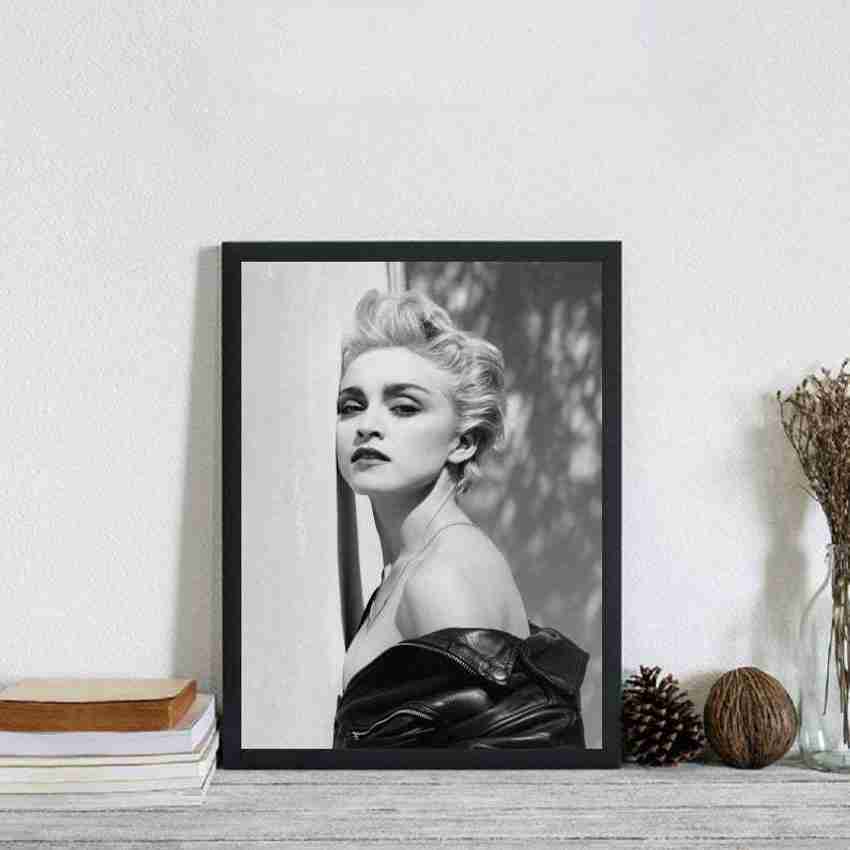 madonna-black-and-white-poster