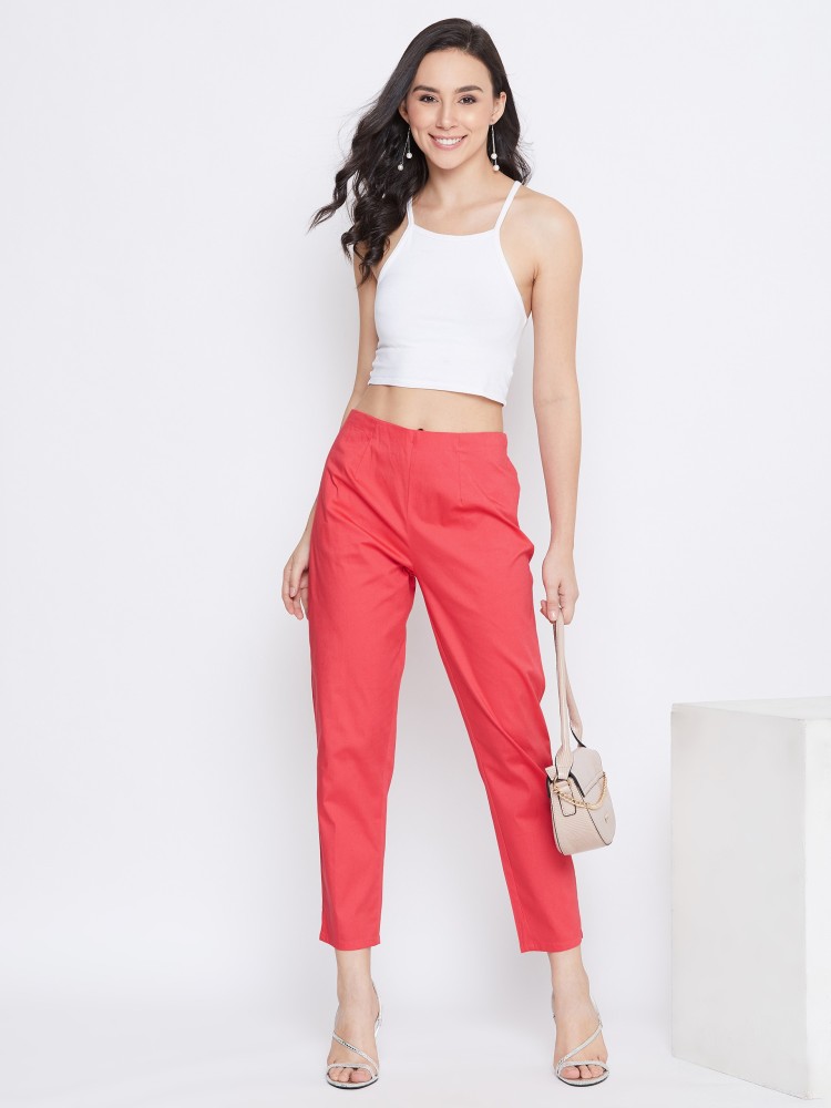 Tapered trousers  Cerise  Ladies  HM IN