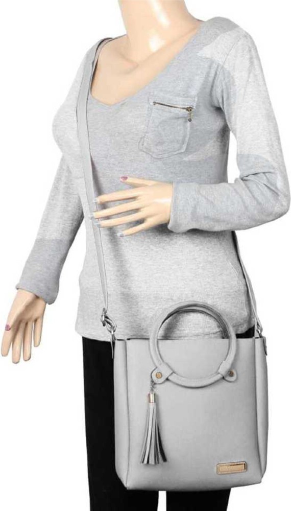 Zaxcer Grey Sling Bag Girls Stylish Sling bag Chain Straps Side