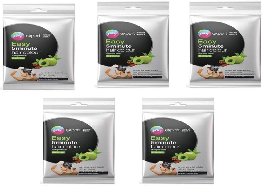 Buy Godrej Expert Rich Crème Hair Colour Shade  Pack of 4 NATURAL BLACK  Online at Low Prices in India  Amazonin