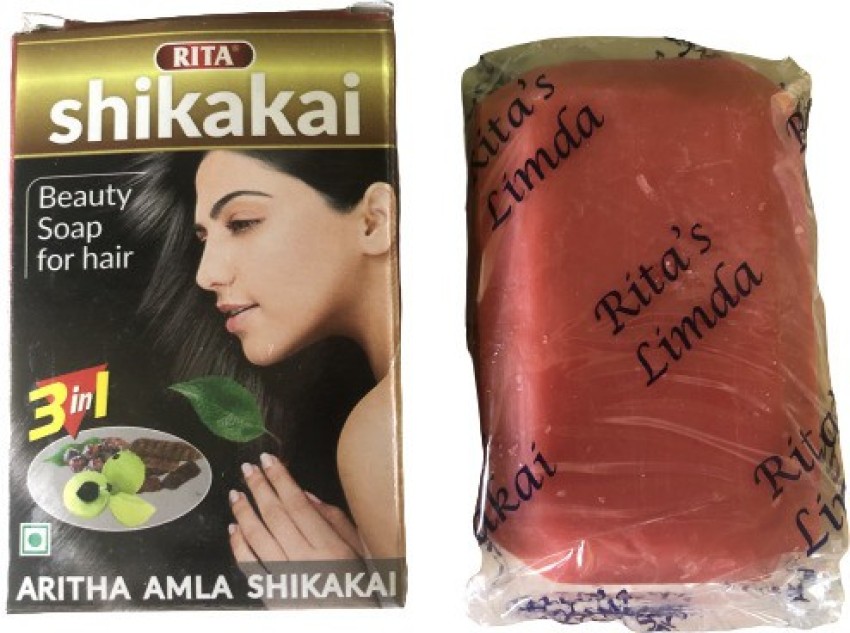 Anuved Herbal Shikakai Soap for Nourishing Hair 75 g Get 25 g Extra   JioMart