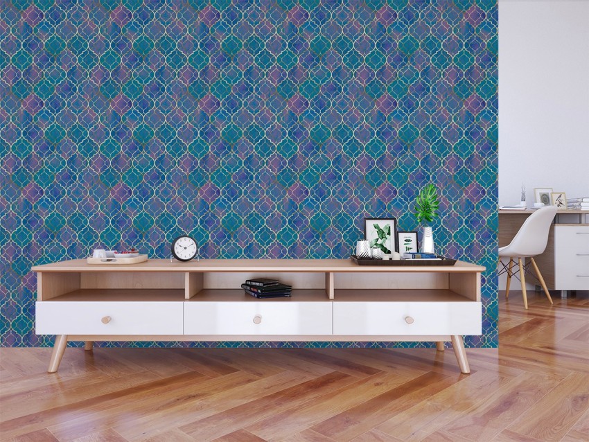 NuWallpaper Teal Darcy Peel and Stick Wallpaper NUS4038  The Home Depot