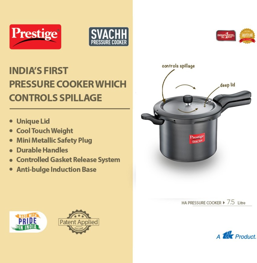 prestige svachh cooker 7.5 litre price