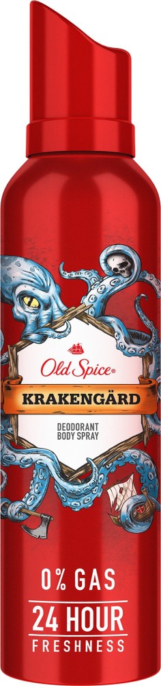 Old Spice Krakengard Deodorant Body Spray Perfume for Men 140ml 1 Pcs