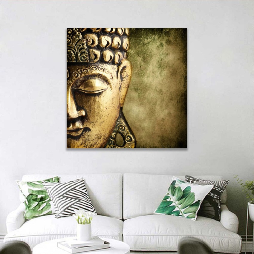 3D Decorative Brown Background Buddha Wallpaper for Wall – Myindianthings