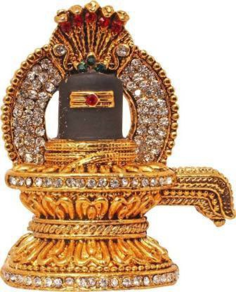 SIGNAA Lord Shiva Shivling / Shivlinga Pooja Idol - Gold Plated ...