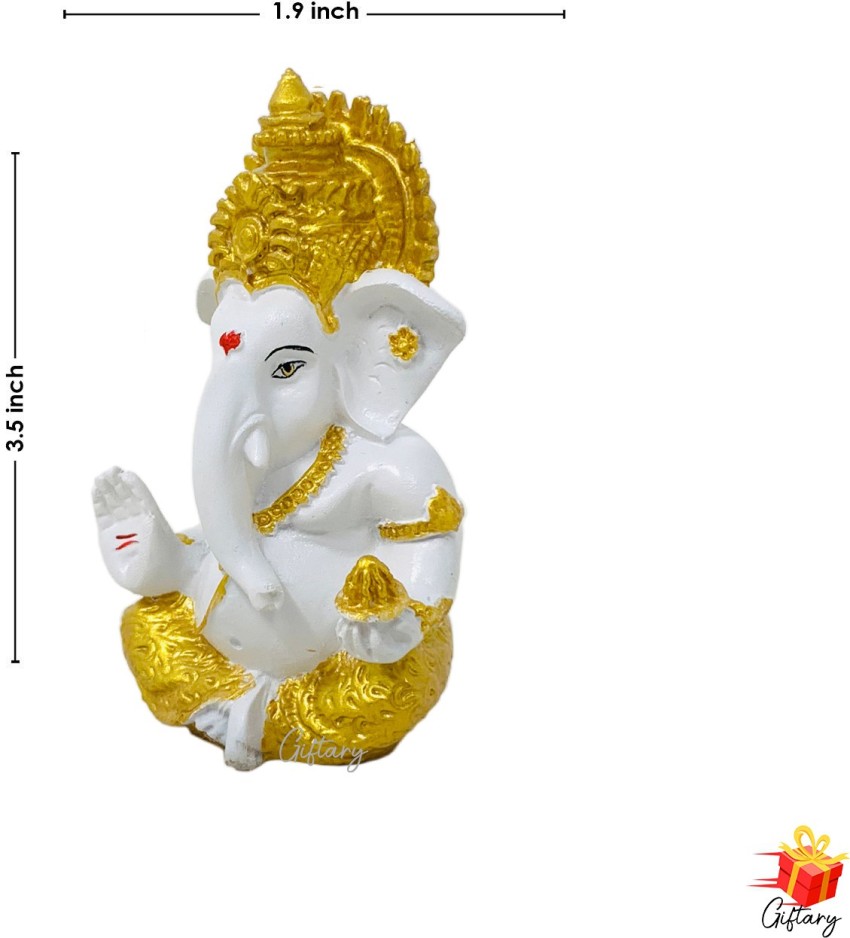 Giftary Pack Of 3 Small Size Ganesh Ji Idol Figure Showpiece For ...