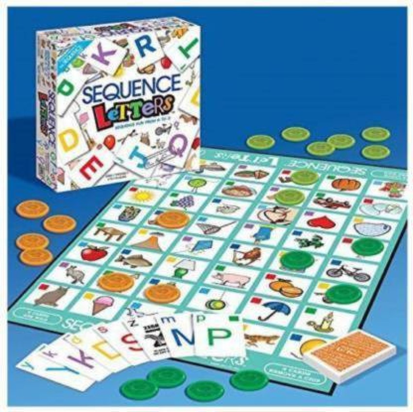 CRAZY DEALS Sequence Letter Game - Sequence Game from A-Z for Kids  Educational Board Games Board Game Party & Fun Games Board Game Word Games  Board Game - Sequence Letter Game 