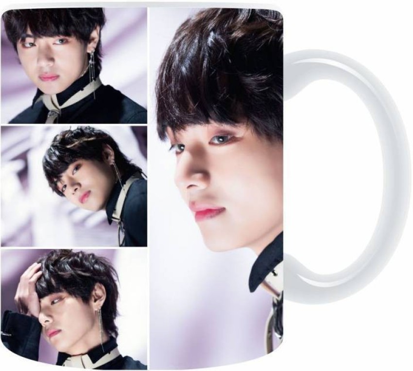 Mm9E Bts Fake Love V Kim Taehyung Collage, Bts Korean Singer Collage ,  Bangtan Sonyeondan , Printed Gift For Friends Ceramic Coffee Mug Price In  India - Buy Mm9E Bts Fake Love