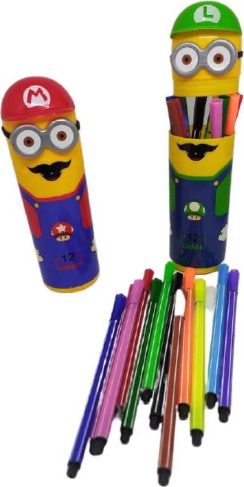 Buy Minions Super Fine Nib Nib Sketch Pens with Washable Ink Set of 2    Lowest price in India GlowRoad