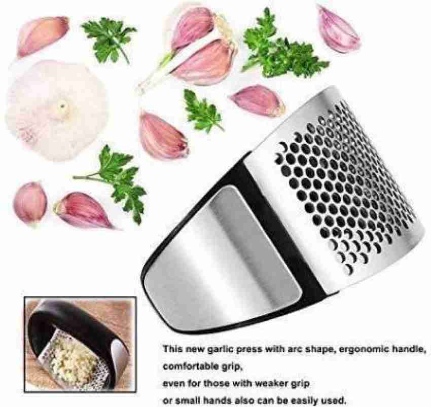 Stainless Steel Garlic Press Slicer Mini Convenient Ginger Garlic