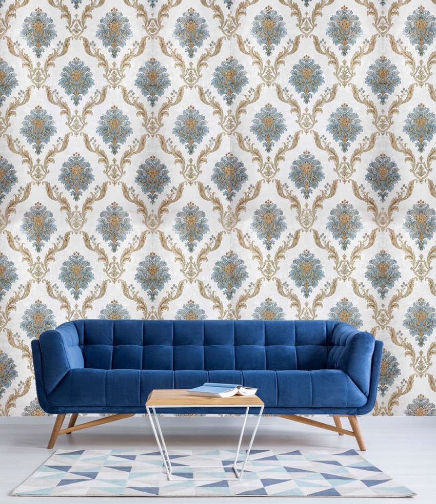 Decorative Production Floral & Botanical Grey Wallpaper Price in India -  Buy Decorative Production Floral & Botanical Grey Wallpaper online at  Flipkart.com