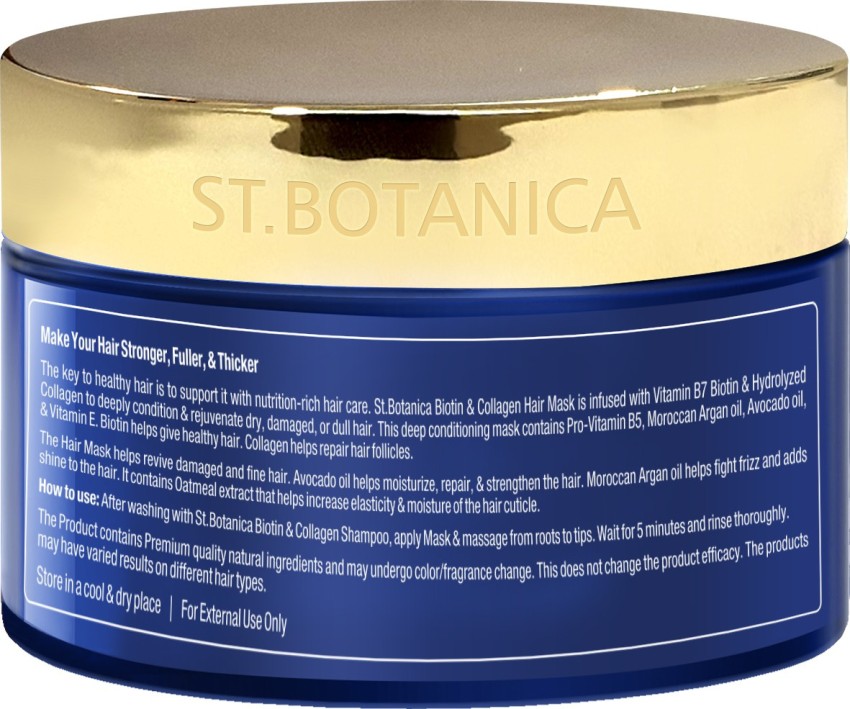 StBotanica Biotin  Collagen Hair Mask  For Stronger Fuller and Thi