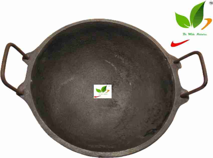 Buy Jikoni Pre-Seasoned Cast Iron Kadai, 10 inch (260mm, Cast Iron