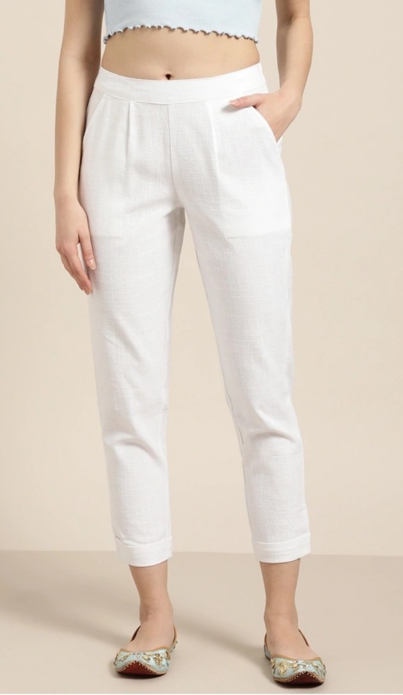 Petite White Satin Cargo Trousers  Petite  PrettyLittleThing