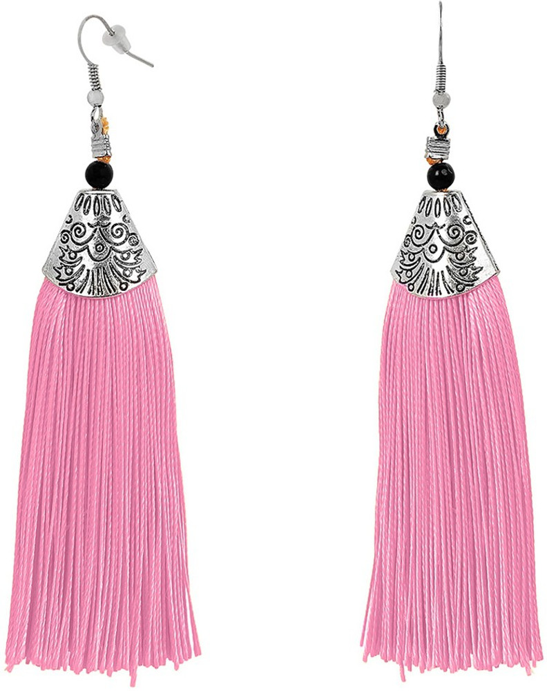 Details 74+ neon pink tassel earrings super hot 3tdesign.edu.vn