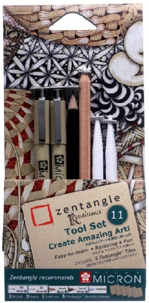 Zentangle Pen & Tile Set Artist Tool