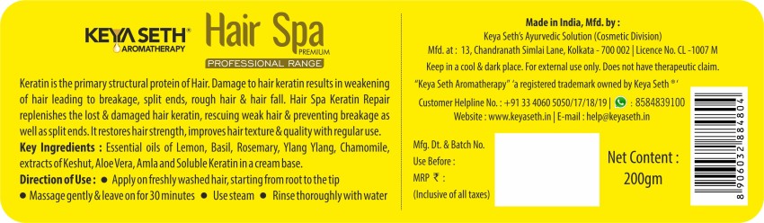 Keya Seth Aromatherapy Spa Hair Conditioning Serum with Keratin Care SPF  20 Buy Keya Seth Aromatherapy Spa Hair Conditioning Serum with Keratin  Care SPF 20 Online at Best Price in India  Nykaa