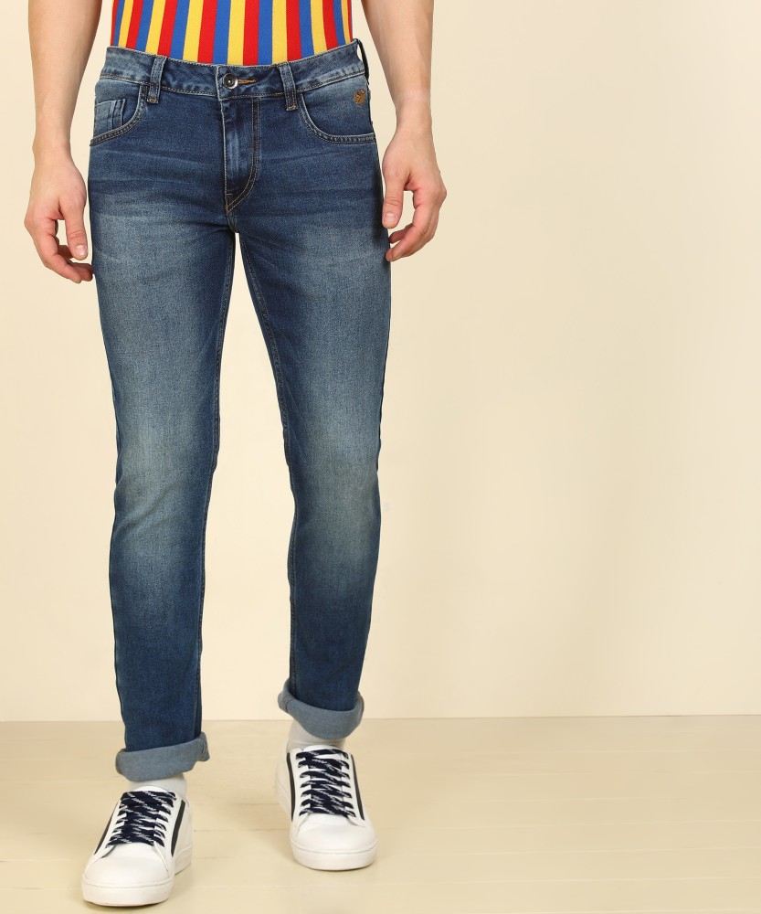 flying machine tapered fit men blue jeans