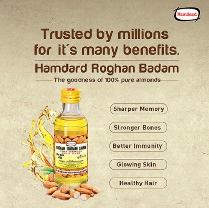 Hamdard Roghan Badam Shirin Oil 100 Ml (Pack Of 2) – Uniqrr.com(यूनिकर)