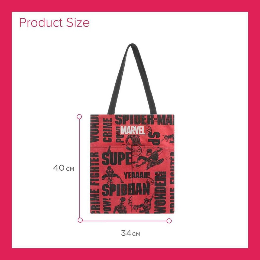 Marvel, Bags, Marvel Miniso Spiderman Bag Red And Black 4 X 12 X 1 Inch