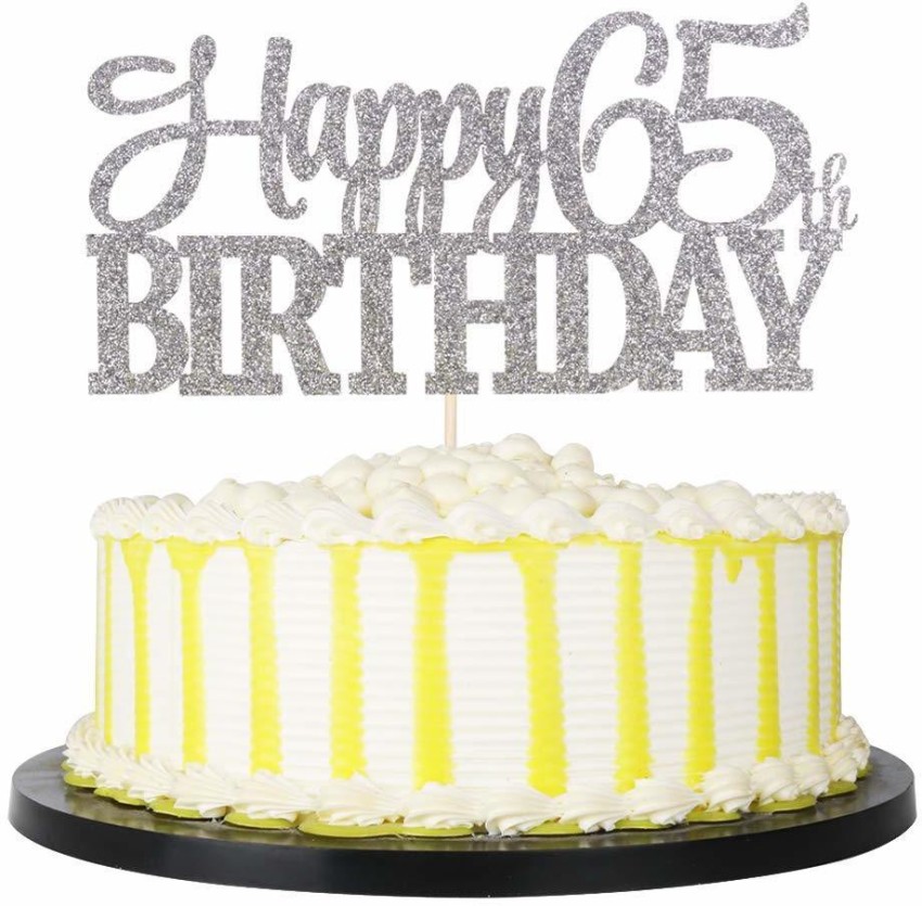25 35 45 55 65 75 85 95th Happy Birthday Cake Topper Birthday Party Cake  Decoration Birthday Party Deocr Supplies - Temu