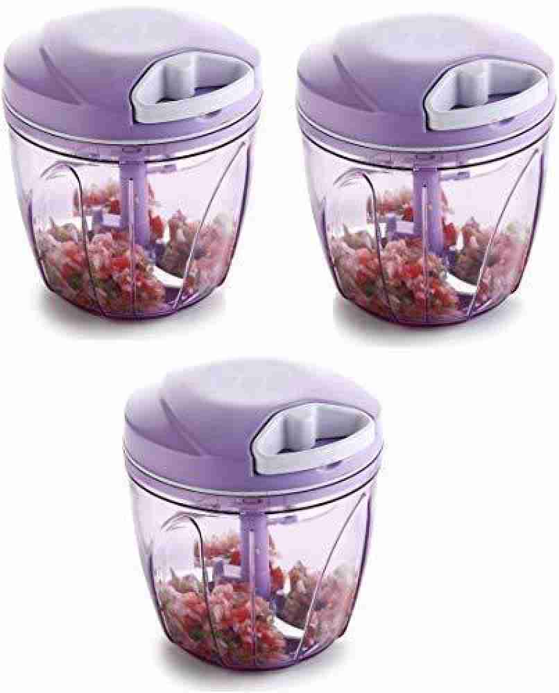 Buy Frekich Plastic 450 ml Compact Vegetable Chopper with 3 Blades