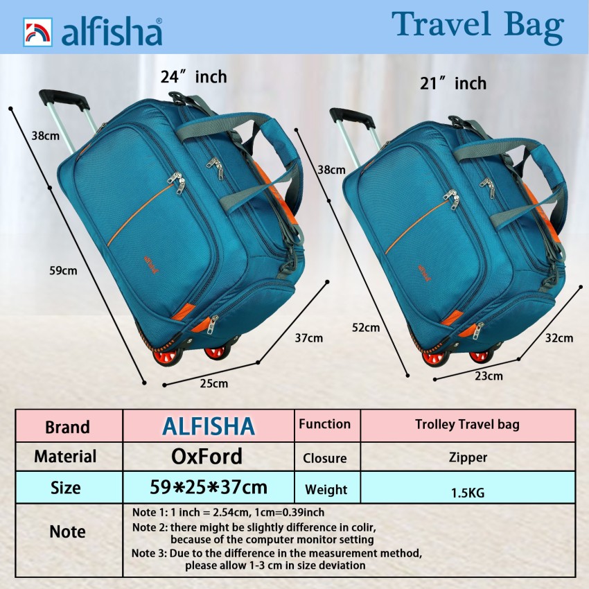 Wellmount 2 Wheel Travel Duffel Trolley Bag23 Inch Checkin Suitcase  23  inch Navy Blue  Price in India  Flipkartcom