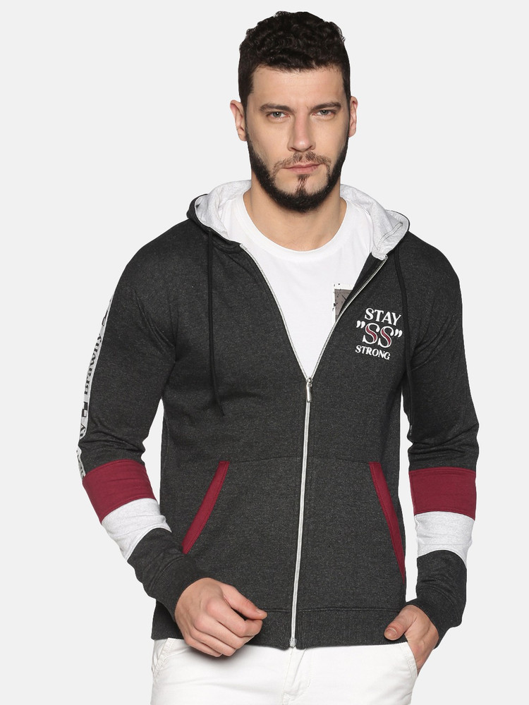 Sleeve Graphic Print Men Sweatshirt 