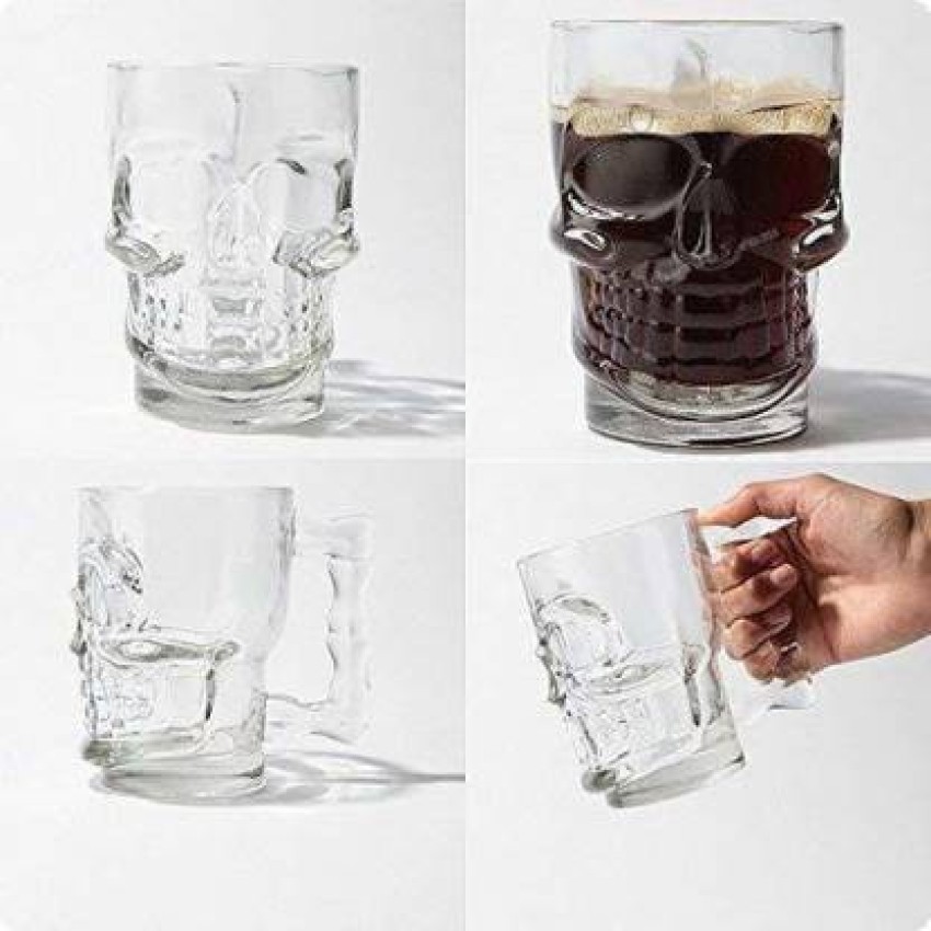 baluda Stylish Transparent Beer Glass with Premium Handle Glass