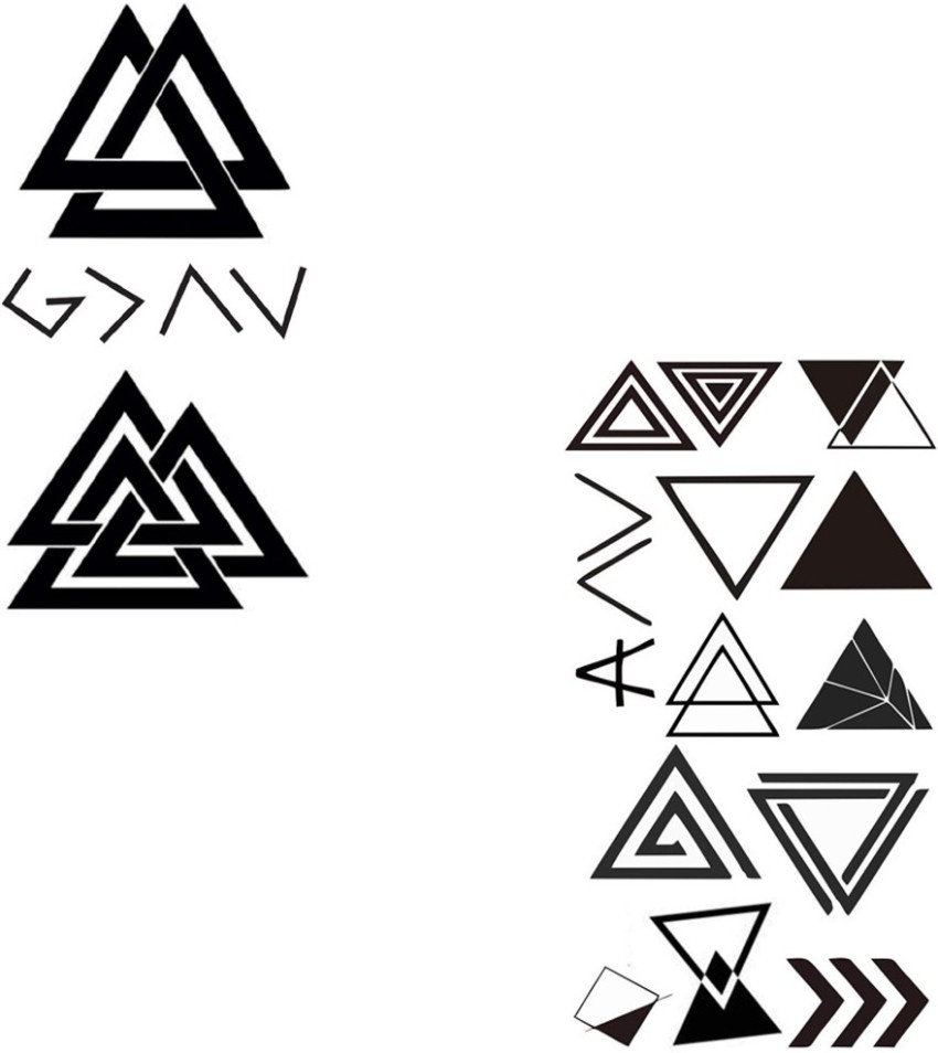 23 Triangle Tattoo Ideas Youre Going to Be Obsessed With  StayGlam