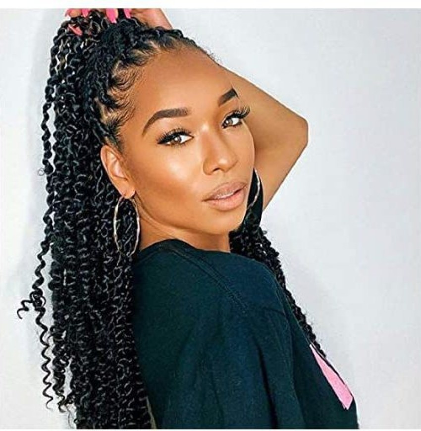 GetUSCart 10 Inch Spring Twist Crochet Braids Hair for Butterfly Locs Bomb  Twist Crochet Hair Beyond Beauty Ombre Colors Synthetic Fluffy Hair  Extension 3 Packs 30 Strands 135gPack10 Inch T1B 33