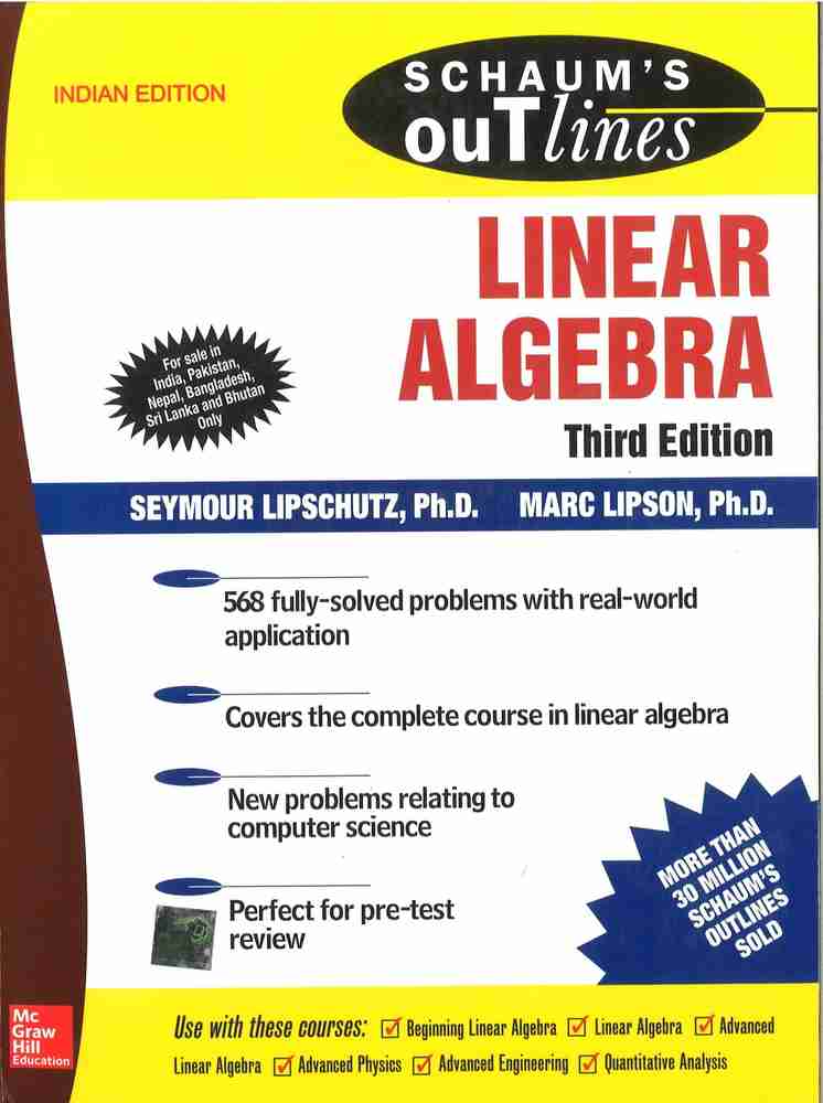 Schaum's Outline of Linear Algebra: Buy Schaum's Outline of ...