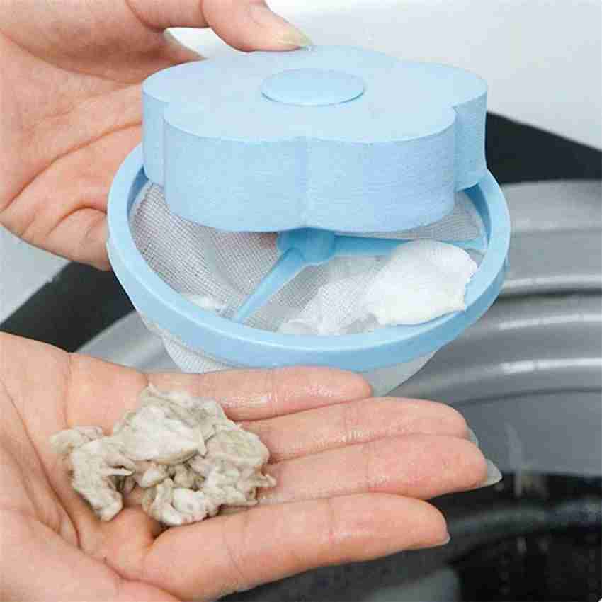 Washing Machine Hair Catcher Floating Lint Trap With Fine Mesh