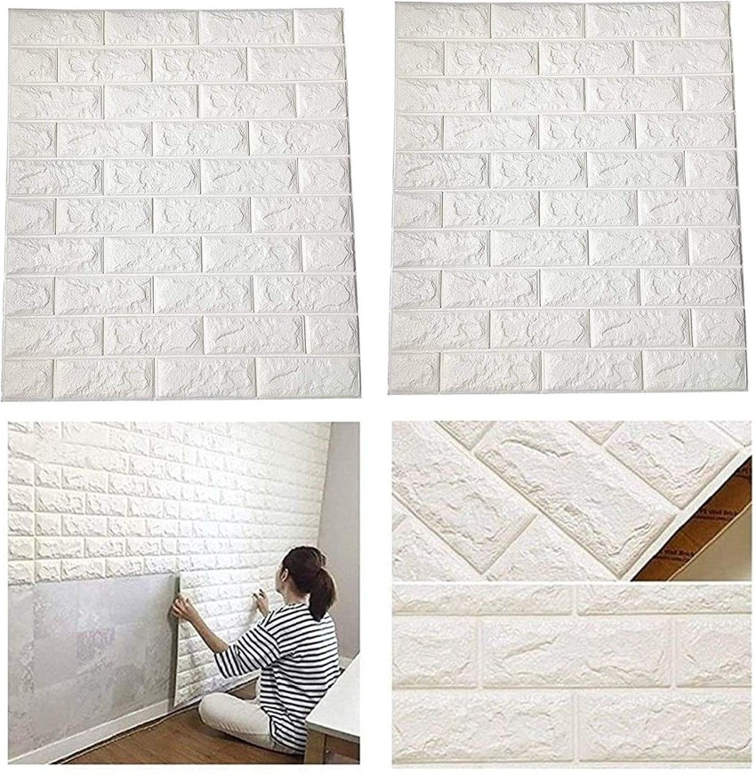 Akywall Gray Brick Wallpaper Peel and Stick Textured India  Ubuy