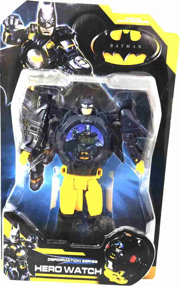 FLYmart Avengers Batman Robot Toy Digital Wrist watch | Super Hero Batman  Transformer to Digital Watch - Avengers Batman Robot Toy Digital Wrist  watch | Super Hero Batman Transformer to Digital Watch .