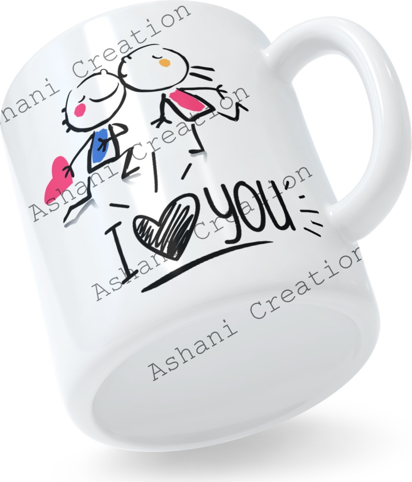 feeling hub i love you cute mug Valentine Gifts for Girlfriend We ...