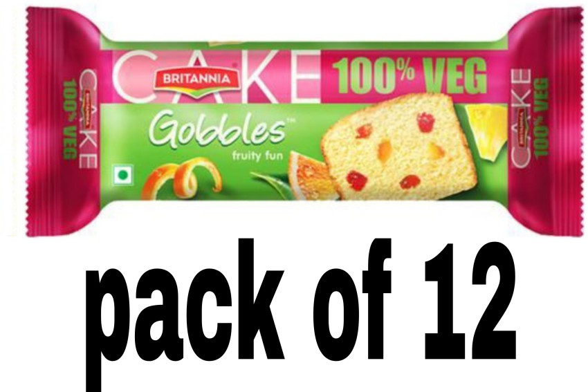 Britannia Gobbles Fruit Cake, 30+5g or 50g : Amazon.in: Grocery & Gourmet  Foods