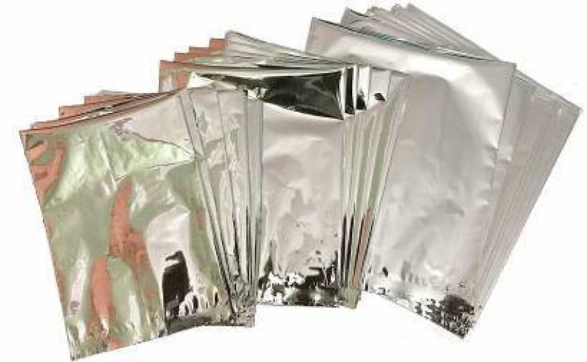 Matte silver Plain Jumbo Aluminum Foil Laminated Bags Heat Sealed Size  500grm To 50kg