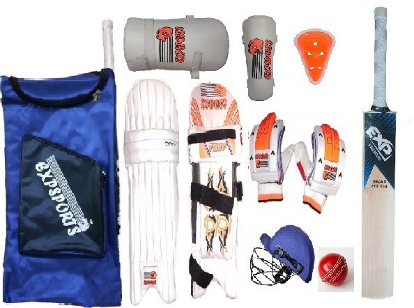 Buy CW Economy Kashmir Willow Cricket Kit Without Helmet Cricket Bag Junior  Size 4 for Kids Age 89 Yr Online at Best Prices in India  JioMart