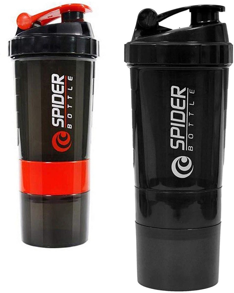 Spider Gym Shaker Bottle (Red) Ideal For Protein, Pre Workout And BCAAs &  Water