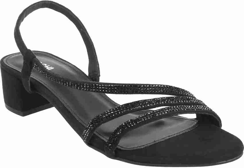 MOCHI Women Black Heels - Buy MOCHI Women Black Heels Online at Best Price  - Shop Online for Footwears in India