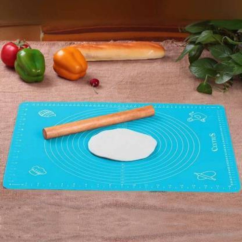 Multicolor Rectangular Silicone Chapati Mat Baking Mat Fondant Mat