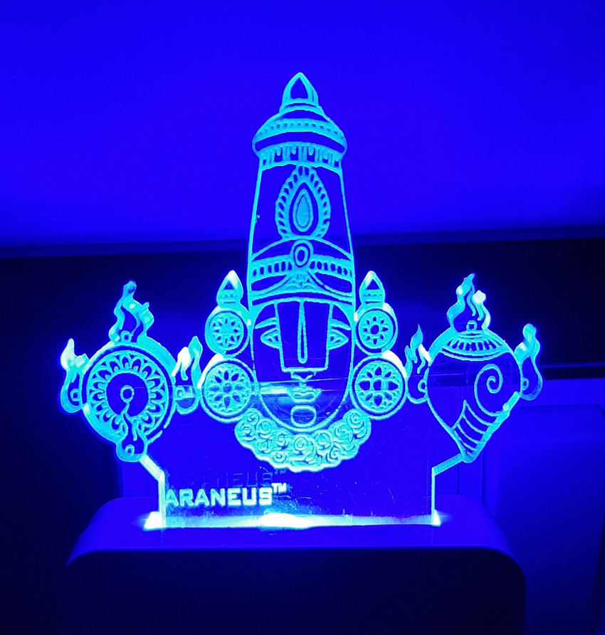 HIMOCEAN Tirupati Balaji 3D Illusion LED Lamp with Color Change