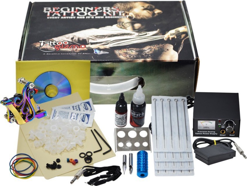 Tattoo gizmo Beginner Permanent Tattoo Kit Price in India  Buy Tattoo  gizmo Beginner Permanent Tattoo Kit online at Flipkartcom