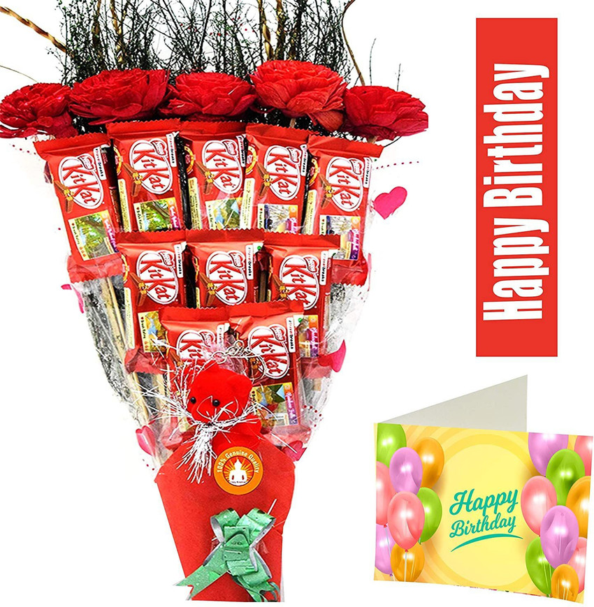 FestivalsBazar KitKat Dairy Milk Birthday Gift Hamper for someone Combo  Price in India  Buy FestivalsBazar KitKat Dairy Milk Birthday Gift Hamper  for someone Combo online at Flipkartcom